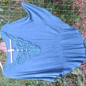 Gorgeous Peplum Angelwing Top Sz.XXL